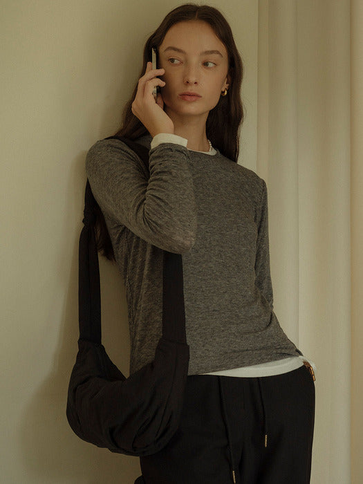 [TILLIDIE] Knot padding cross bag_3color