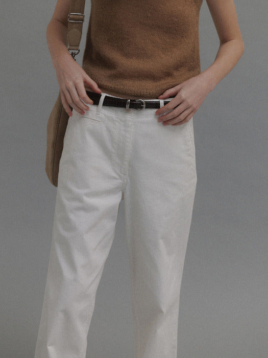 [nothing written] Jeff chino pants (White)