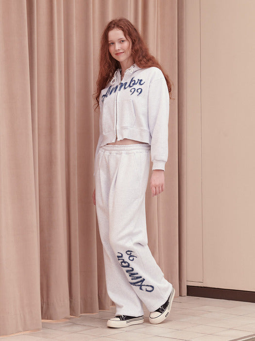 [ambler] Denim AMBLER Straight 2-Way pants AP704 (White-Melange)