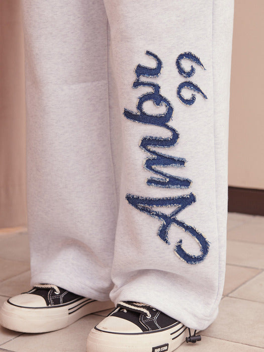 [ambler] Denim AMBLER Straight 2-Way pants AP704 (White-Melange)