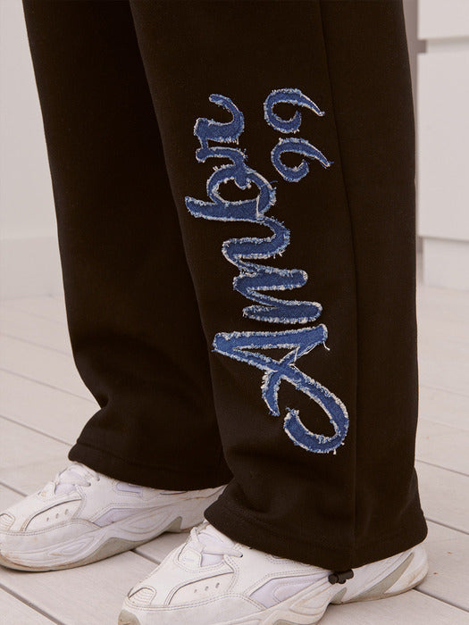 [ambler] Denim AMBLER Straight 2-Way pants AP704 (Black)