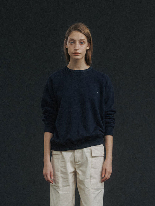 Nothing Written Vintage cotton sweatshirt (Navy)