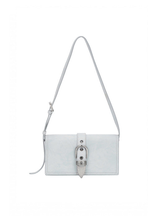 BELTED FLAP_cloud two-tone brushed