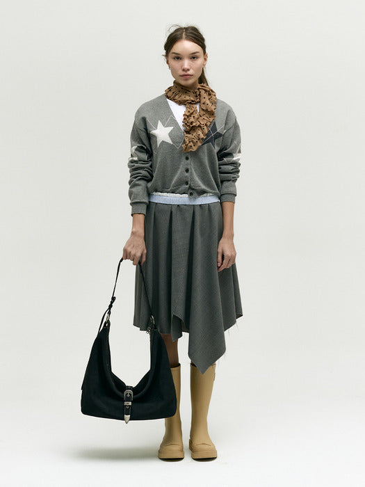 Margesherwood Belted Hobo black nubuck