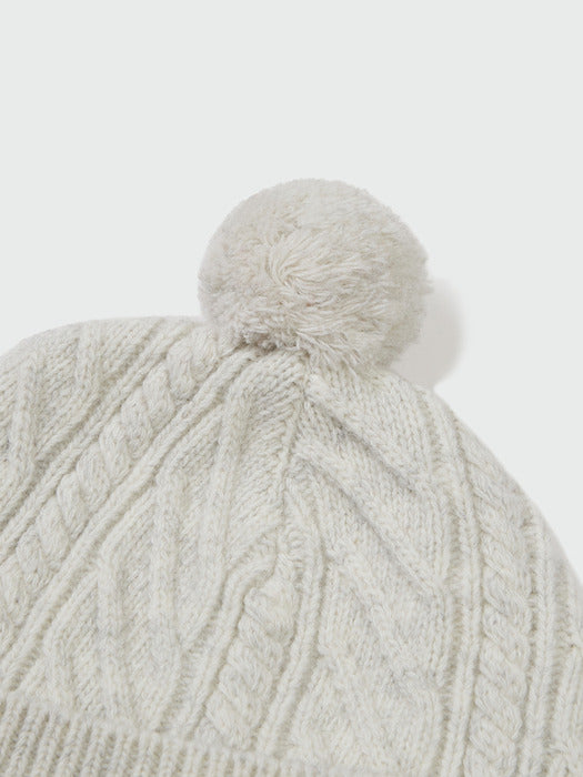 Eenk Xlack Beanie - Ivory