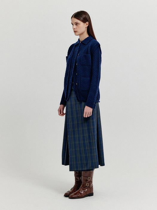 Eenk Xolin 4-Pocket Knit Vest - Navy