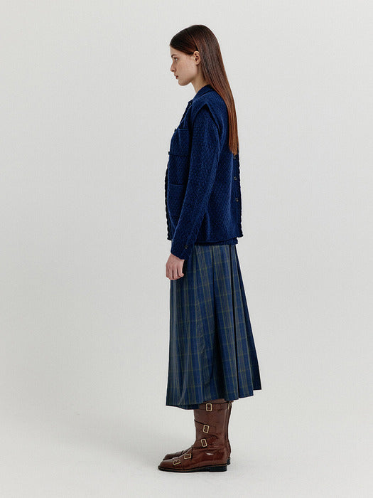 Eenk Xolin 4-Pocket Knit Vest - Navy