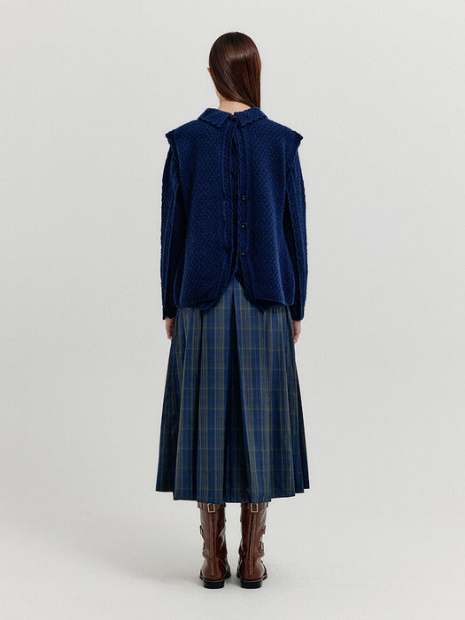 Eenk Xolin 4-Pocket Knit Vest - Navy