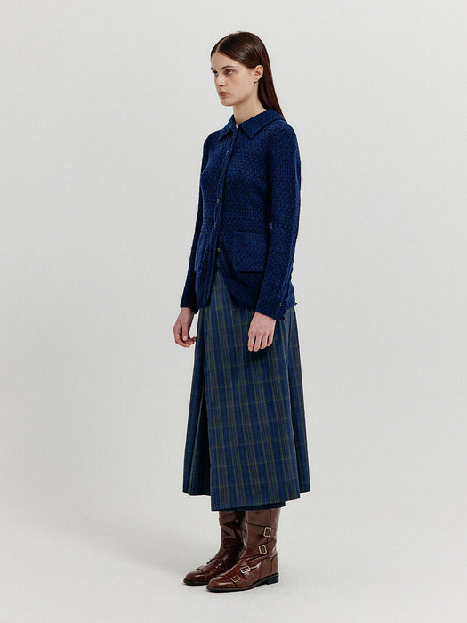Eenk Xelts Pocket Knit Shirt - Navy