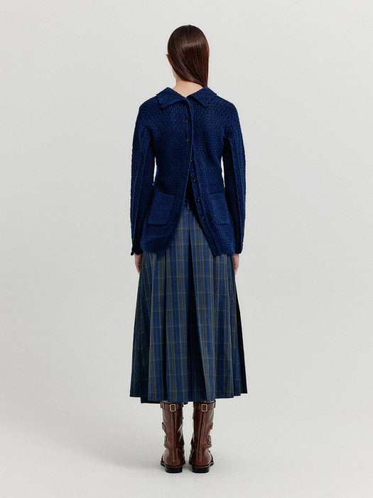 Eenk Xelts Pocket Knit Shirt - Navy