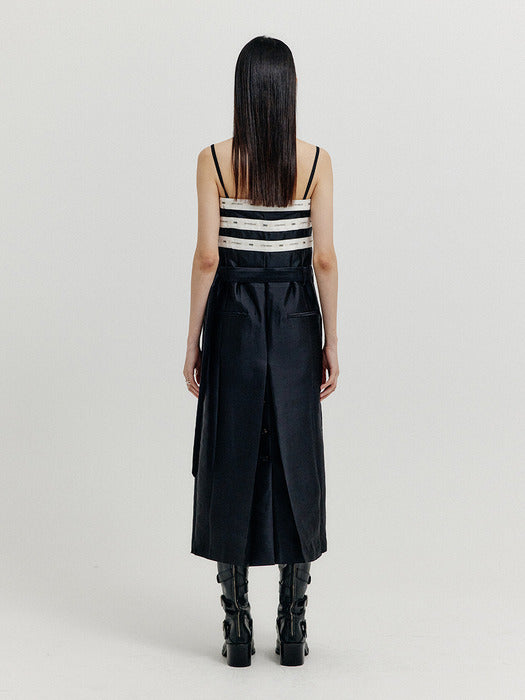 Eenk Xquet Sleeveless Buttoned Dress - Black