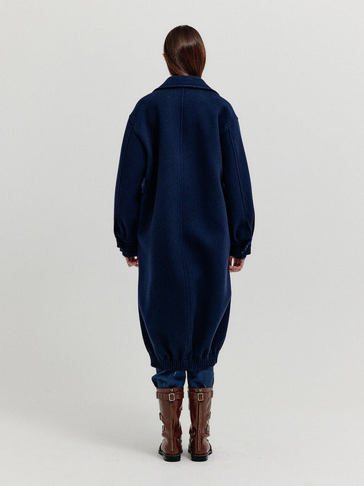 Eenk Xiley Oversized Coat - Navy