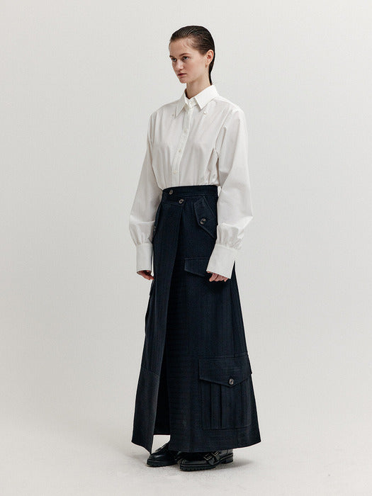 Eenk Xebby Maxi Wrap Skirt - Black
