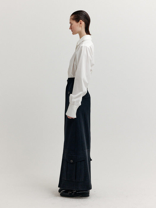 Eenk Xebby Maxi Wrap Skirt - Black