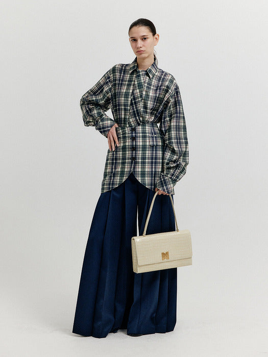 Eenk Xoanon Open Front Skirt Belt - Navy Multi