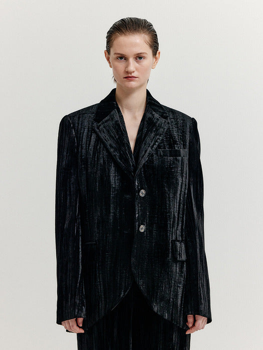 Eenk Xiana Single-Breasted Blazer - Black