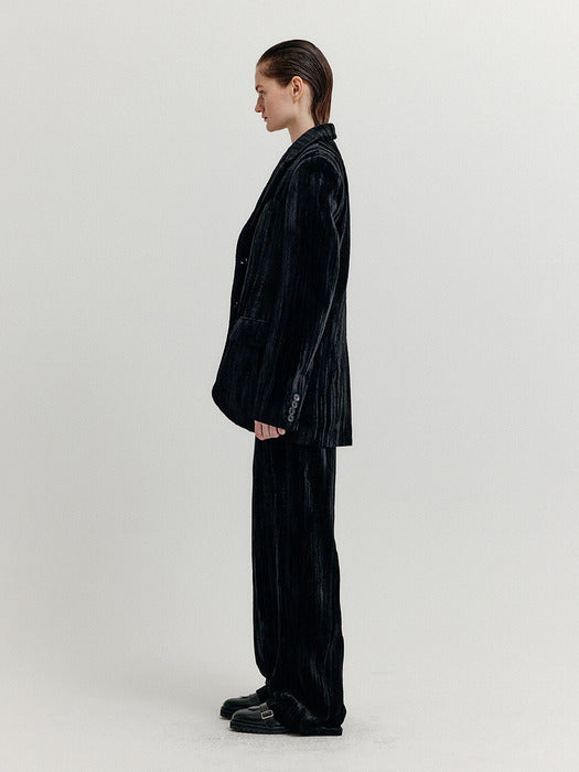 Eenk Xiana Single-Breasted Blazer - Black