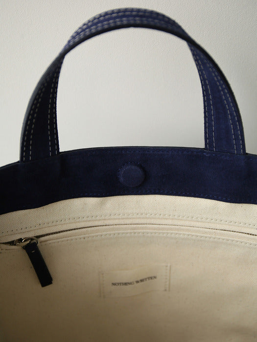Nothing Written Ravioli suede bag (Night)