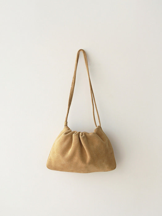 Nella suede strap mini bag (Cheddar)