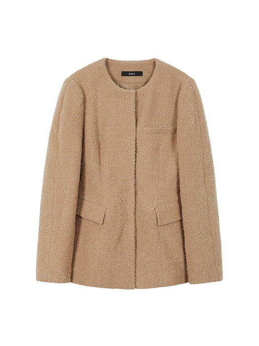 [raive] Puff Sleeve Line Jacket in Beige VW3WJ034-91