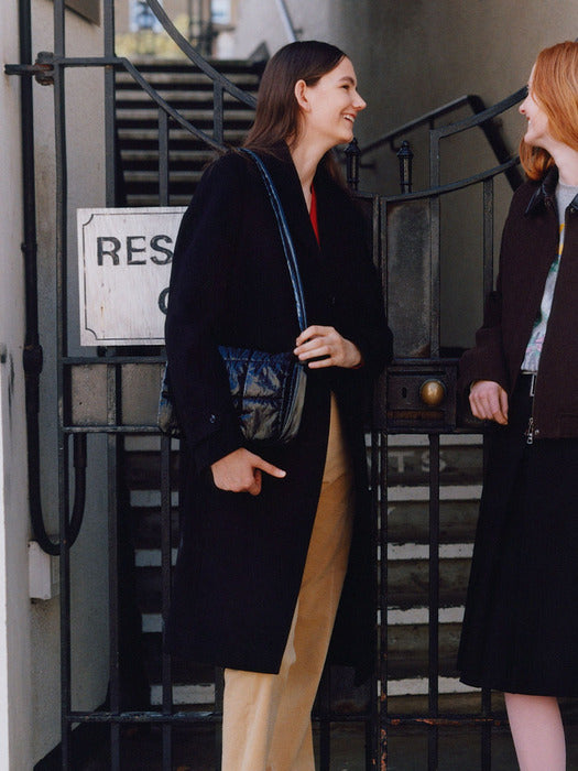 [raive] Single Cashmere Coat in Black VW3WH021-10