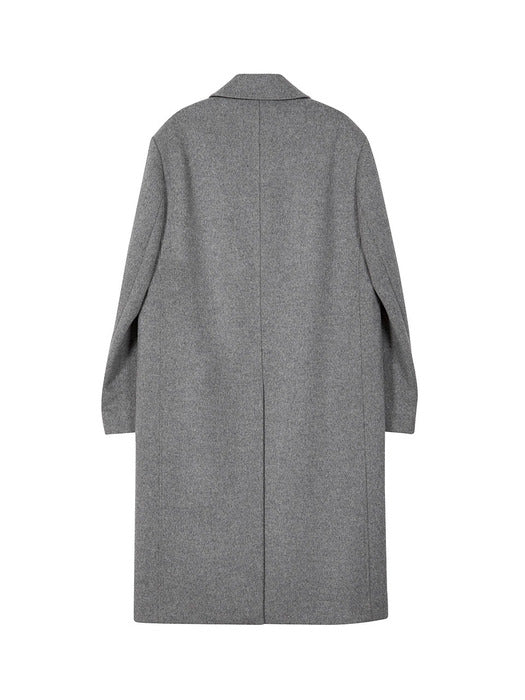 [raive] Single Cashmere Coat in M/Grey VW3WH021-1F