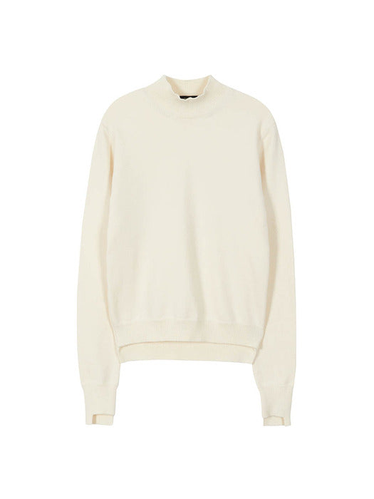 [raive] Half Neck Knit in Cream VK3WP152-9A