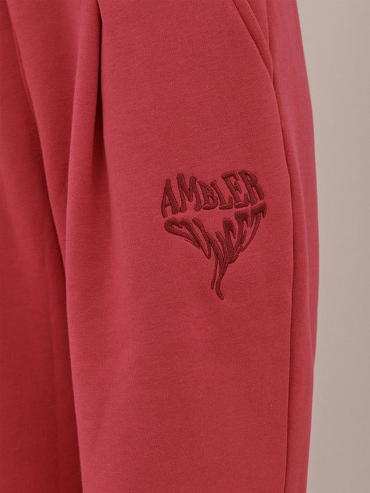 [ambler] Heart Sunset Straight 2-Way pants AP703 (Pink)