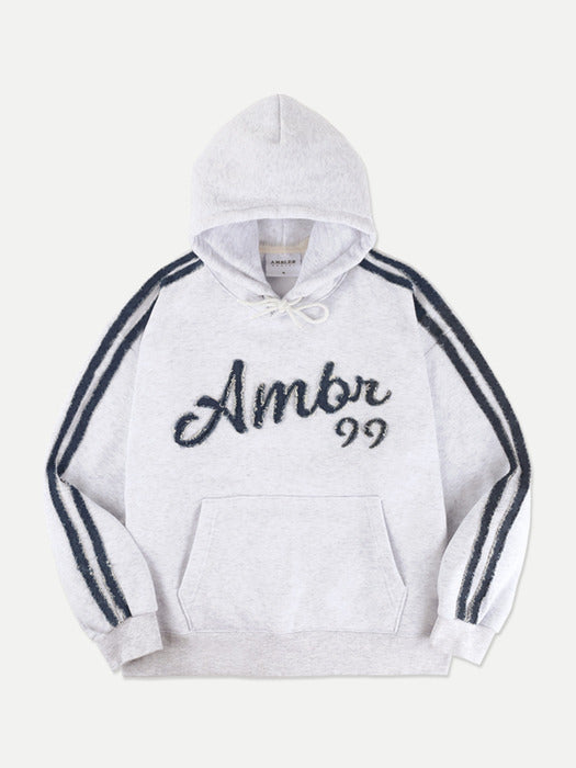 [ambler] Denim AMBLER Over fit Hoodie 2-way pants set up (White-melange)