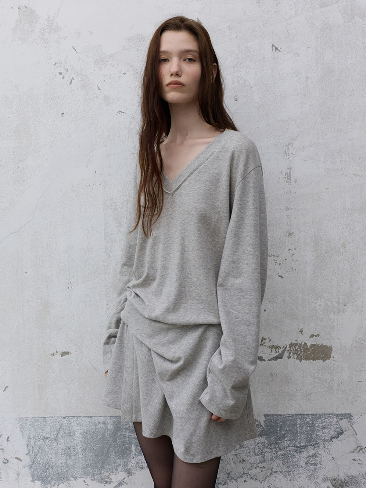 Raive V-neck Loose Fit Jersey Dress