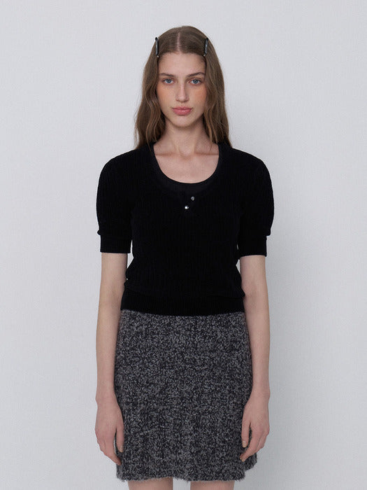 Grove 23Fw Rahul Knit Skirt