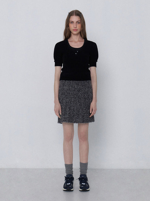 Grove 23Fw Rahul Knit Skirt