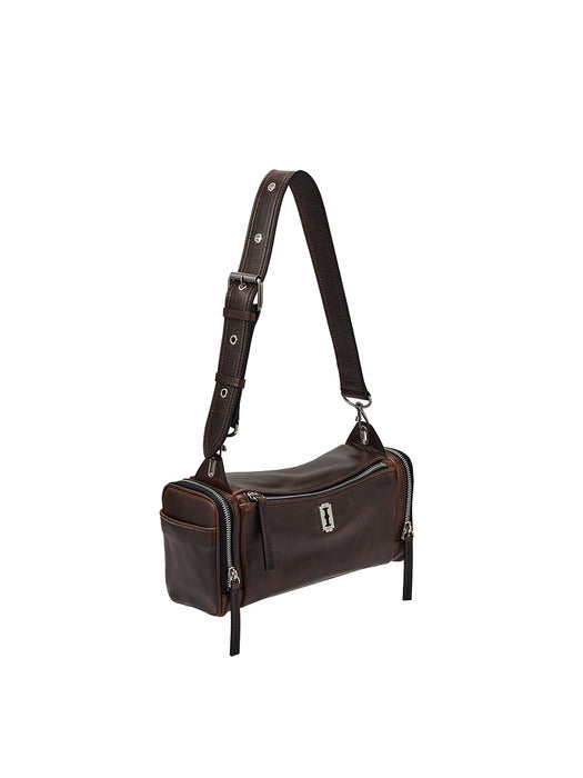 [vunque] [Gominshi PICK] Perfec Multi Pocket Shoulder S (퍼펙 멀티 포켓 숄더 스몰) Brown