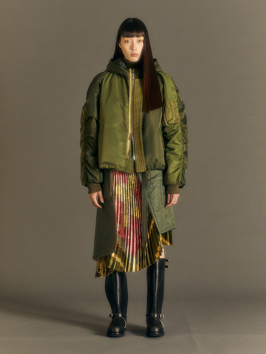 [andersson bell] UNISEX N2B BOMBER JACKET awa566u(KHAKI)