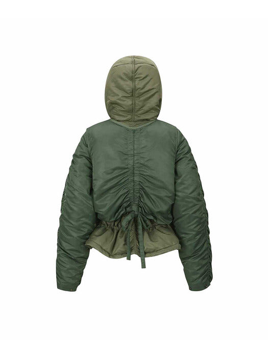 [andersson bell] (WOMEN) HAYDEN VEST LAYERED PADDED JACKET awa618w(KHAKI)