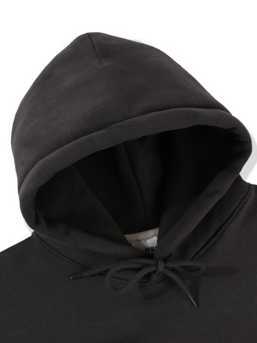 [ambler] Hello Over fit Hoodie AHP1017 (Dark-Gray)