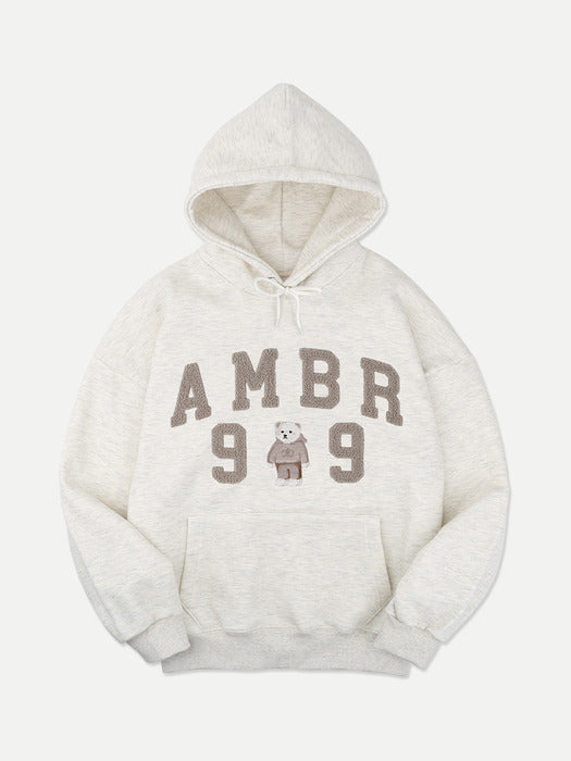 [ambler] 99 AMBLER Over fit Hoodie AHP1019 (Oatmeal)