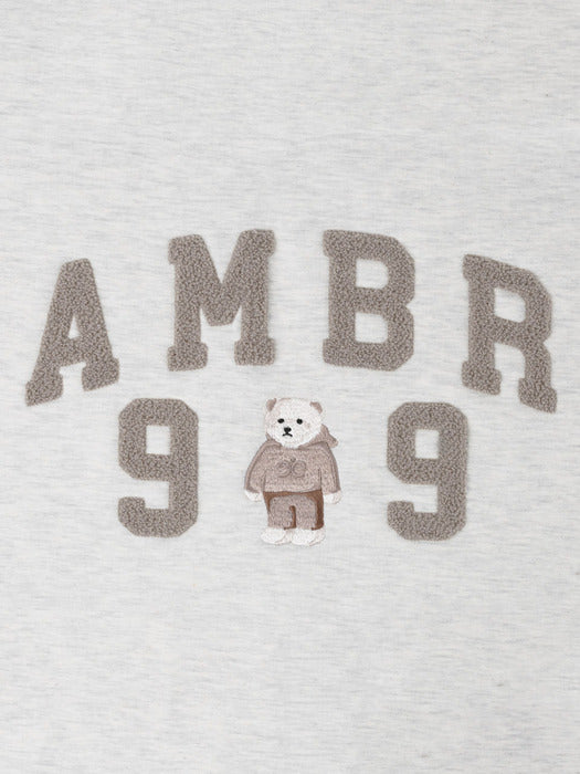 [ambler] 99 AMBLER Over fit Hoodie AHP1019 (Oatmeal)