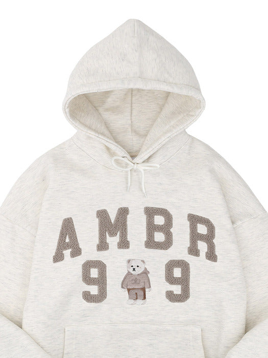 [ambler] 99 AMBLER Over fit Hoodie AHP1019 (Oatmeal)