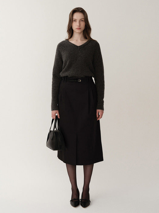 Kindersalmon Mini Leather Belt Black