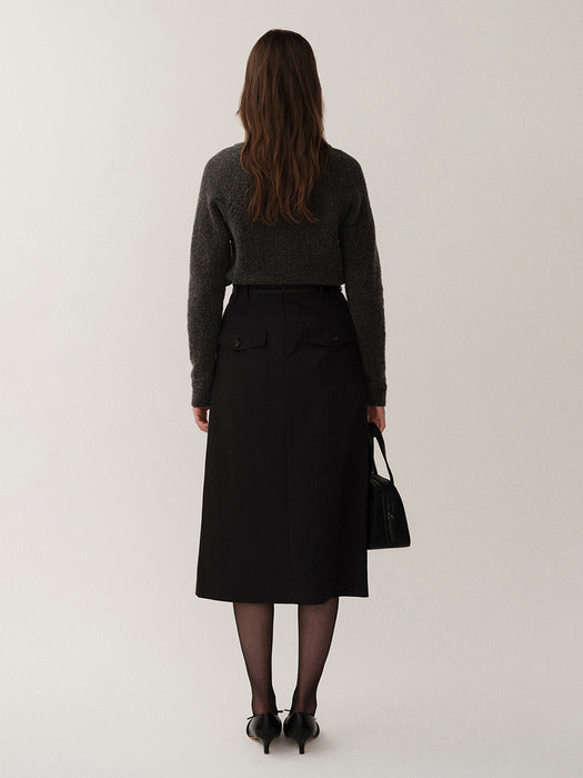 Kindersalmon Mini Leather Belt Black