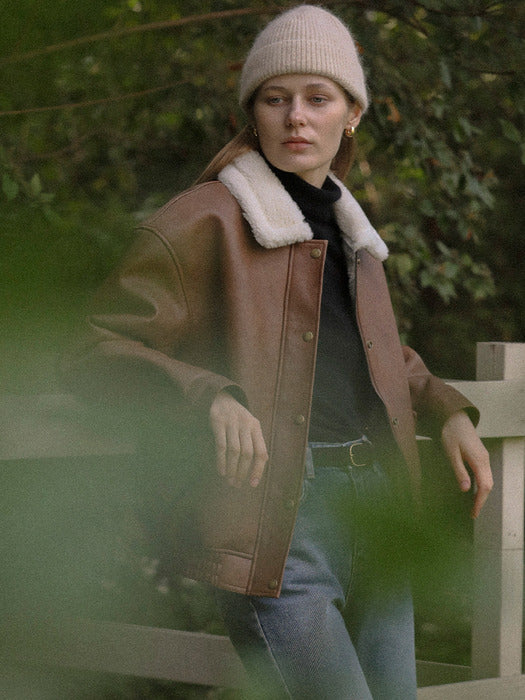 [TILLIDIE] Dover double stitch mustang jumper_Brown