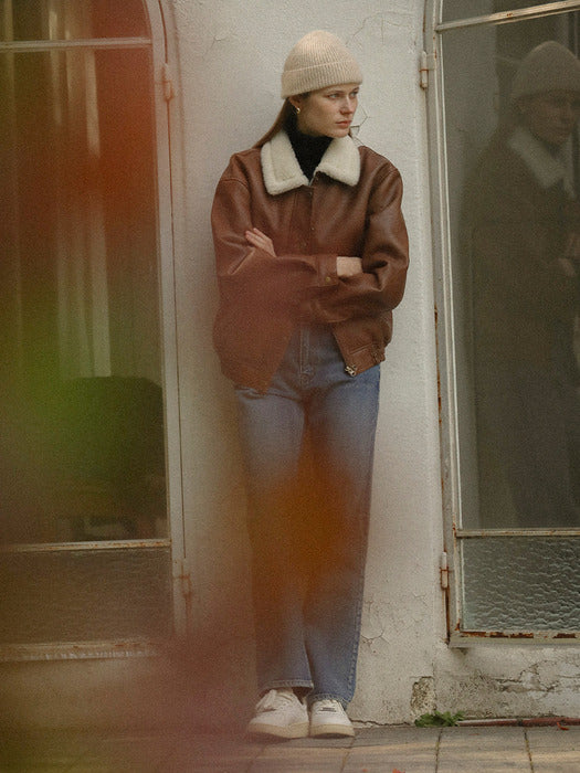 [TILLIDIE] Dover double stitch mustang jumper_Brown