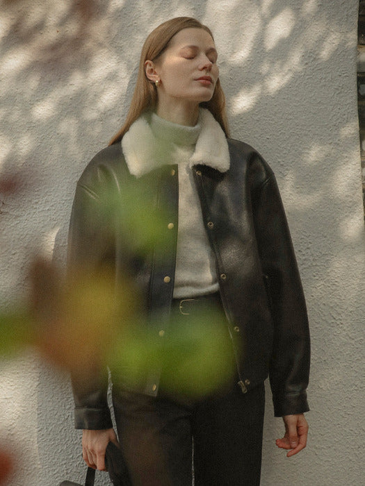 [TILLIDIE] Dover double stitch mustang jumper_Black