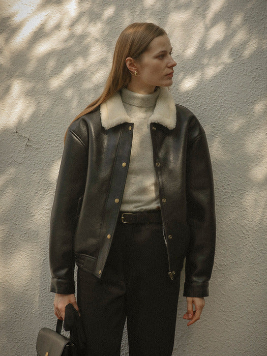 [TILLIDIE] Dover double stitch mustang jumper_Black