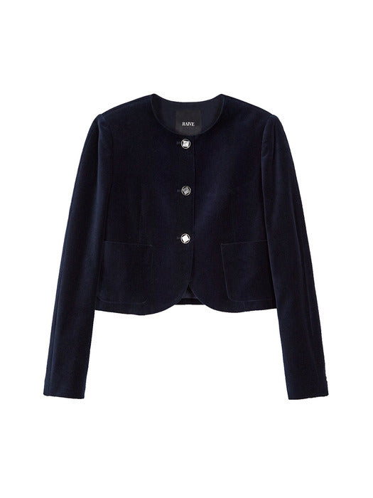 [raive] Velvet Jacket in Navy VW3WJ036-23