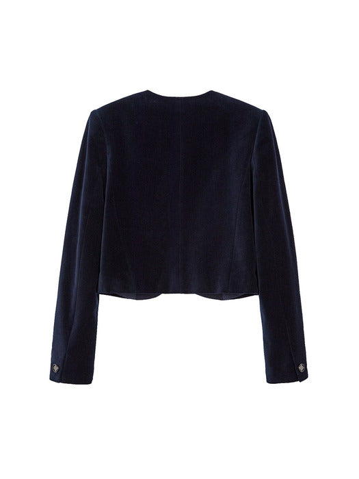 [raive] Velvet Jacket in Navy VW3WJ036-23