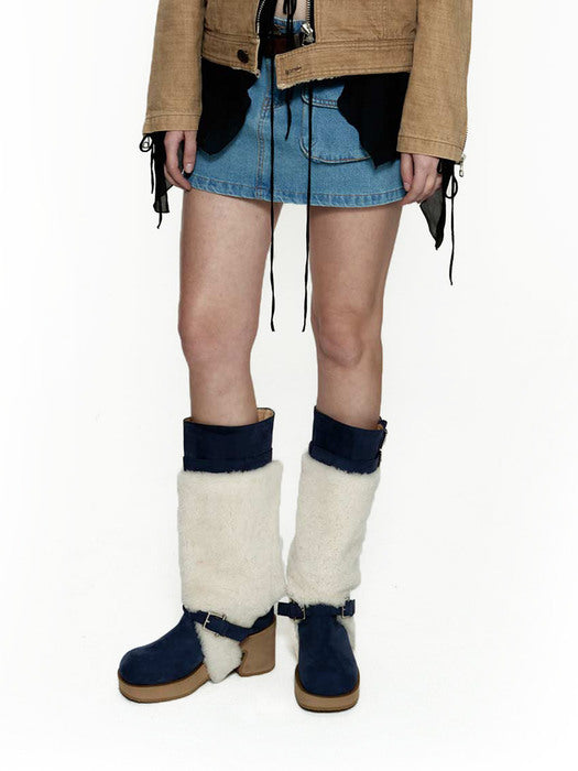 [osoi] TOBOO BROCLE BOOTS [COGNAC BROWN]