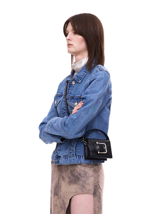 [osoi] BELTED BROCLE_MICRO [BLACK]