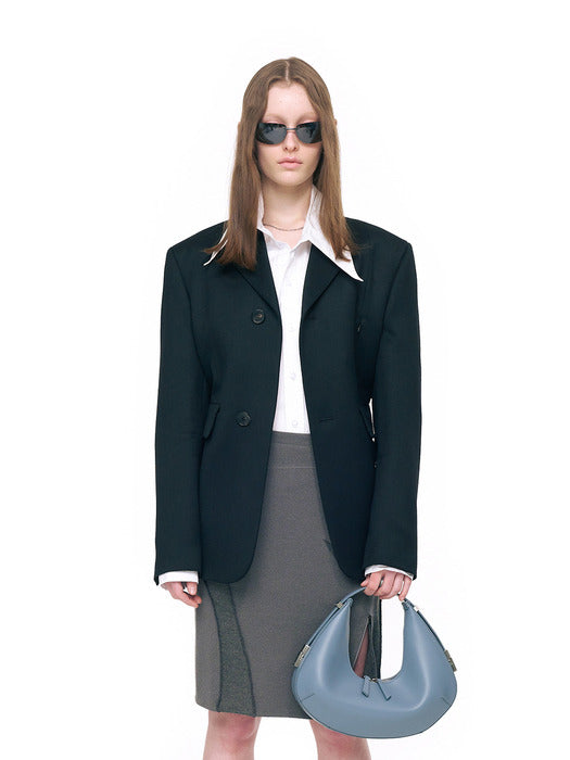 [osoi] TONI HOBO [MID GREY]